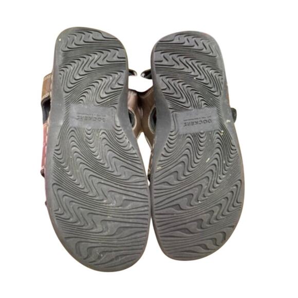 Men's Dockers Sandals Hook & Loop Fasteners SZ 10 Fusion Footbed Memory Foam - Picture 9 of 9